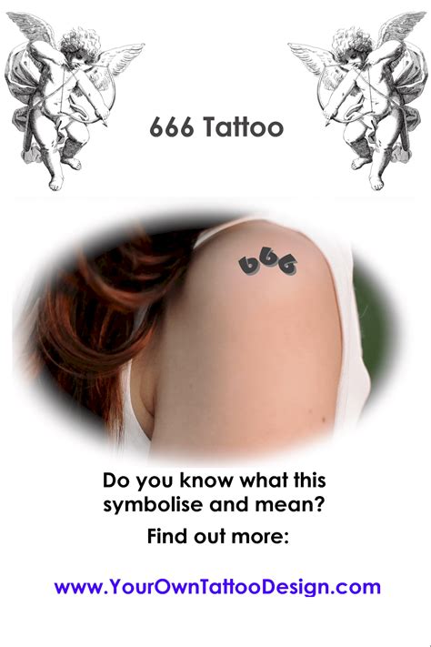 666 tattoo|666 Tattoo Meaning: [Symbolism, Spirituality, Design。